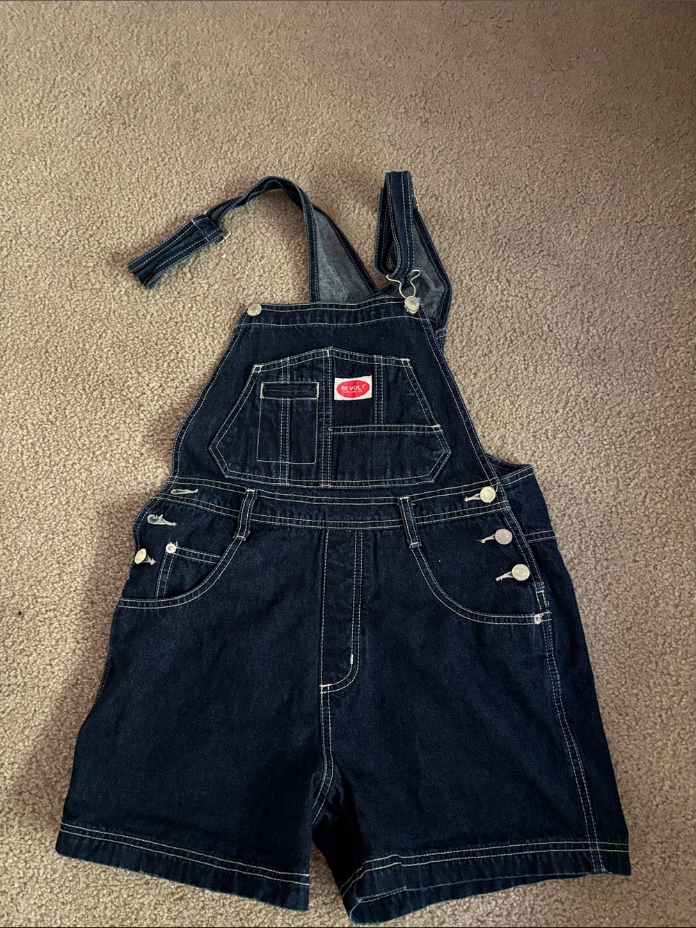 Revolt Vintage Overalls women’s size small *flawed*